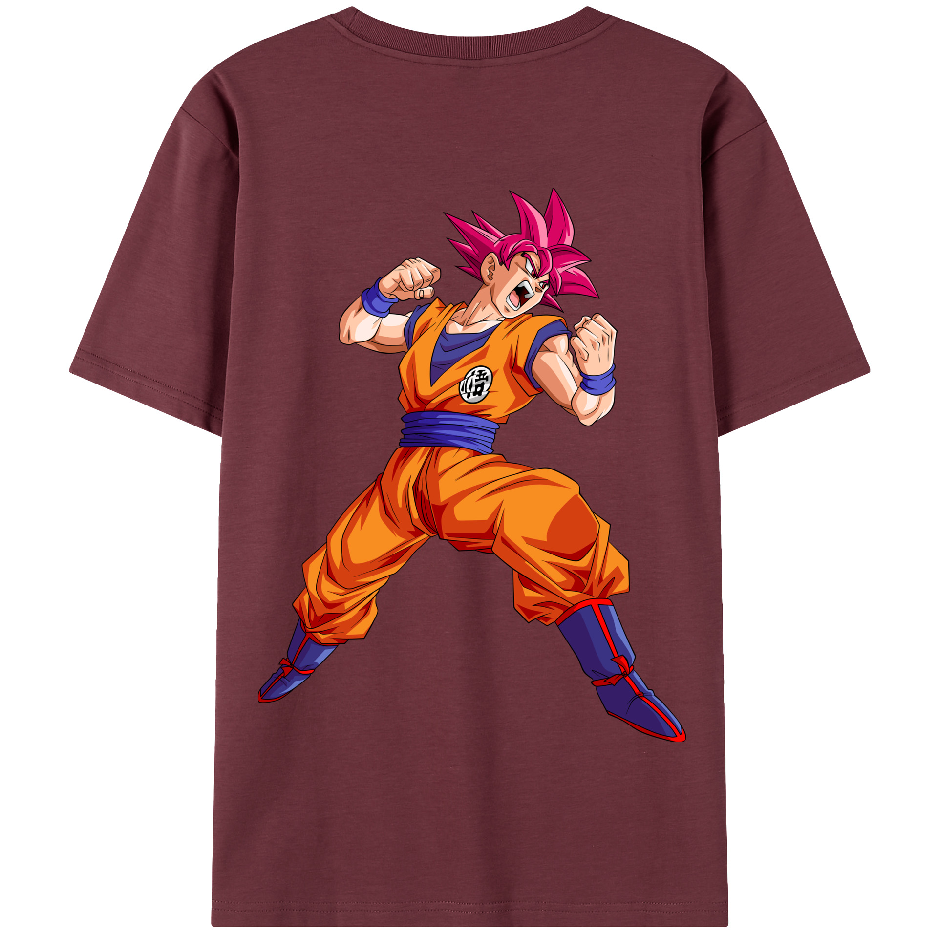 （画像用） ドラゴンボール 孫悟空（そん ごくう）Son Goku カカロット DRAGON BALL Kakarotto 綿100％半袖Tシャツ（背面プリント）
